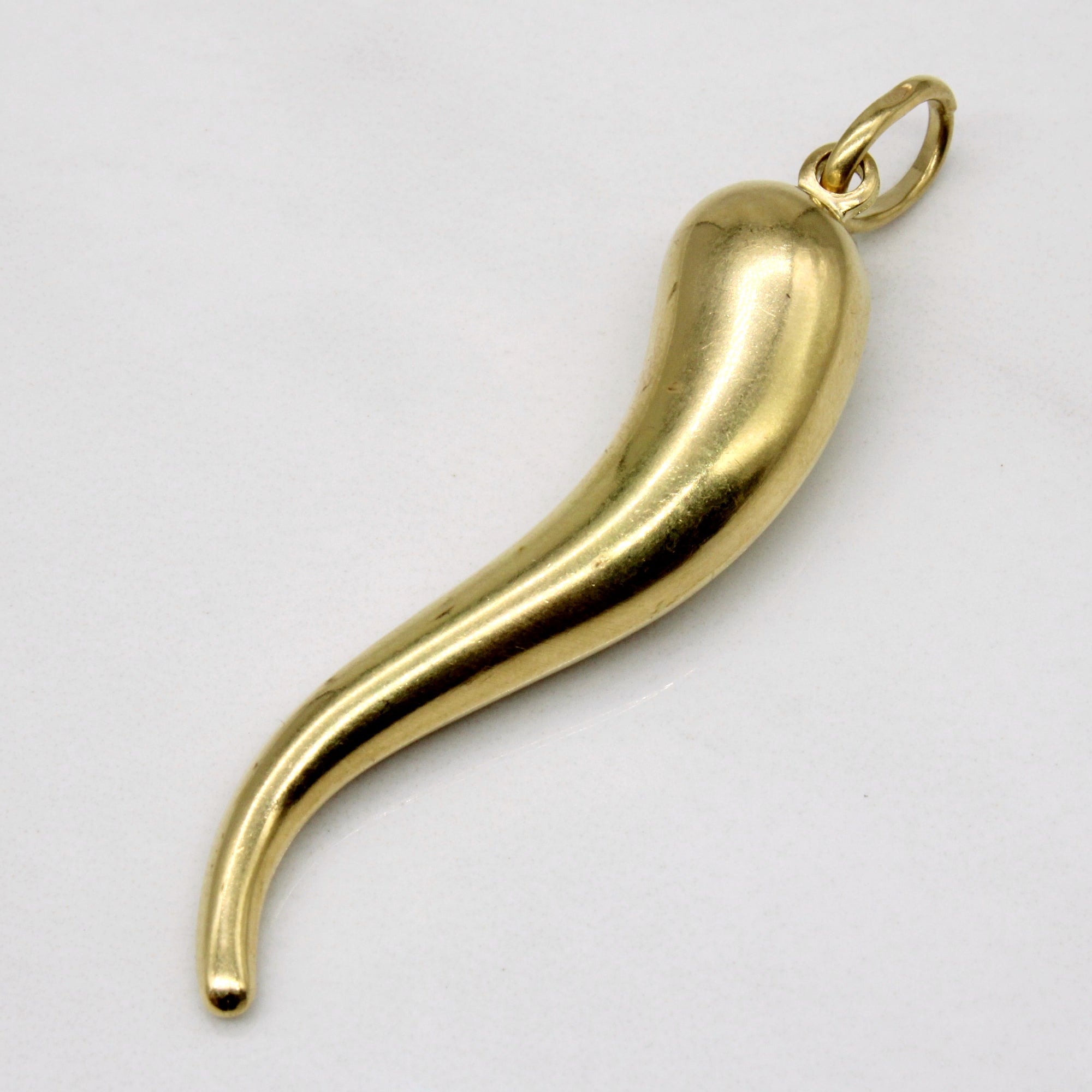 18k Yellow Gold Cornicello Pendant