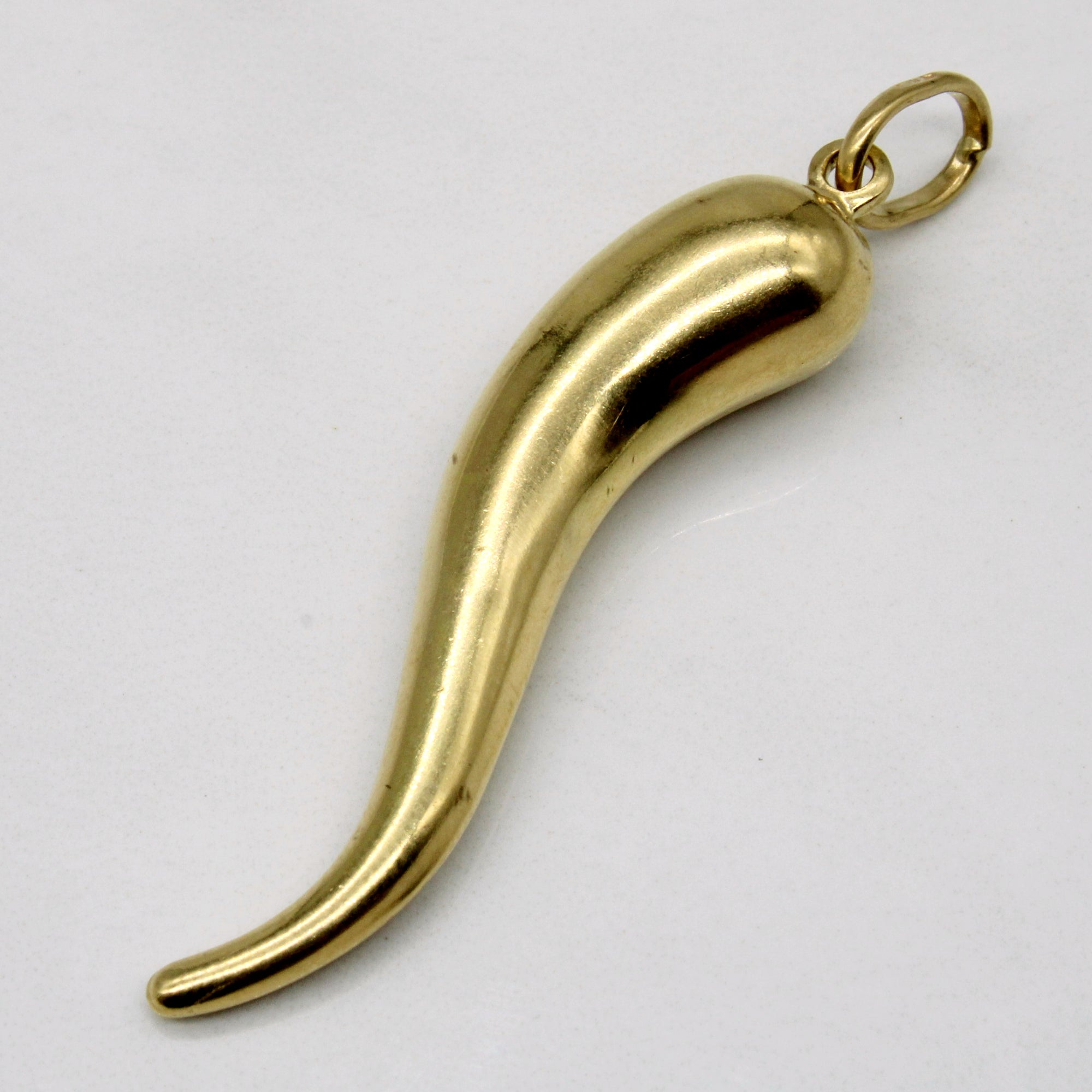 18k Yellow Gold Cornicello Pendant