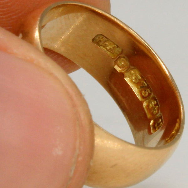 1894 9k Yellow Gold Wide Band | SZ 5.75 |
