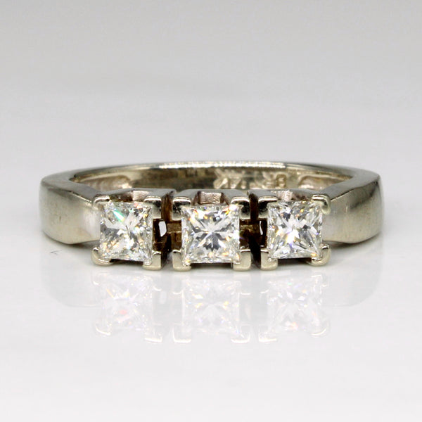 Three Stone Diamond Engagement Ring | 0.75ctw | SZ 5.25 |