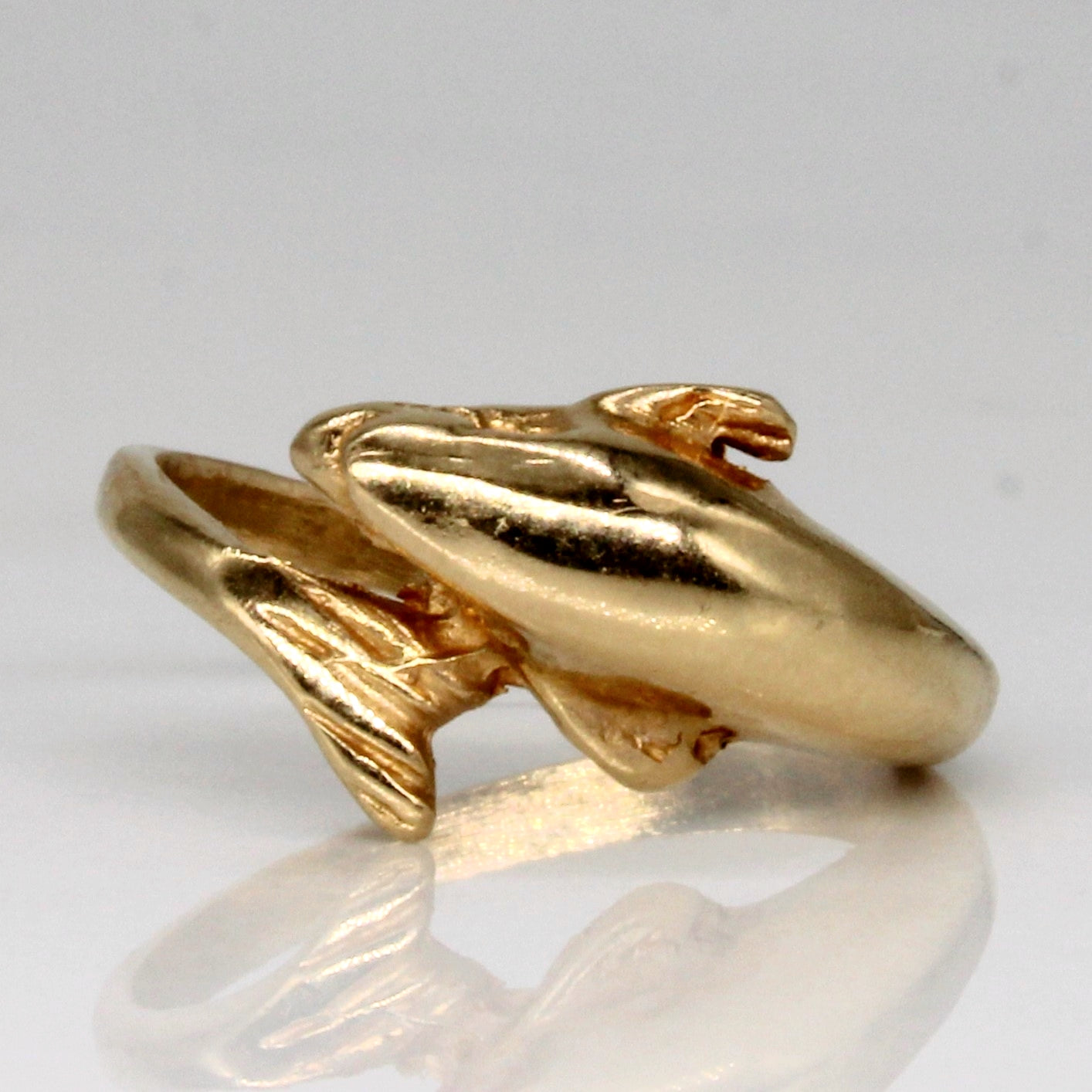 18k Yellow Gold Dolphin Ring | SZ 5 |