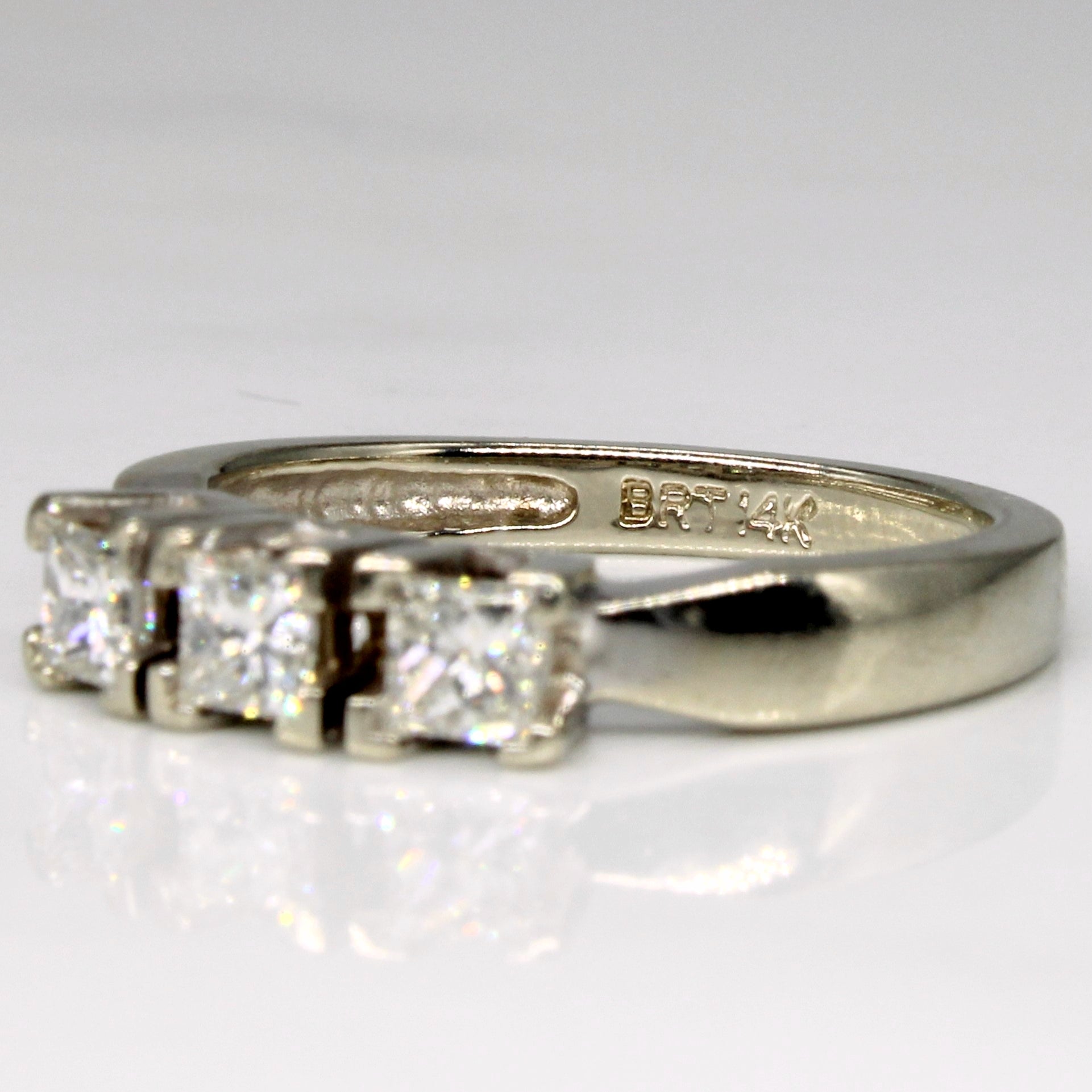Three Stone Diamond Engagement Ring | 0.75ctw | SZ 5.25 |