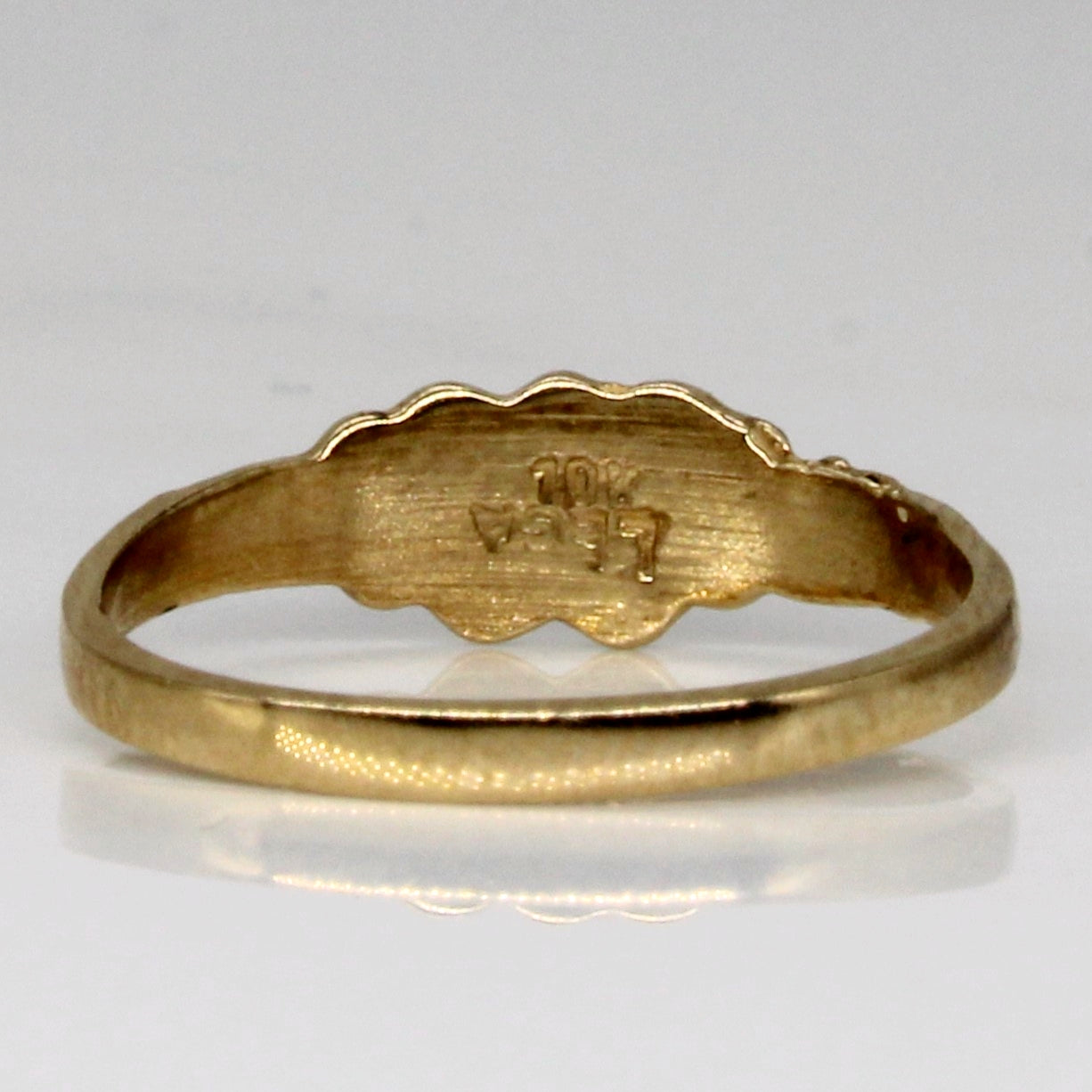 10k Yellow Gold Heart Ring | SZ 3.25 |