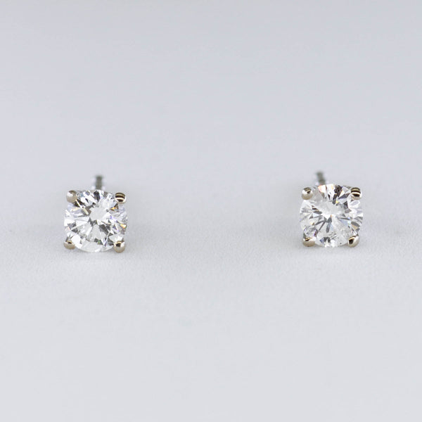 '100 Ways' Classic Solitaire Diamond Stud Earrings | White Gold | Est. 0.25ctw |