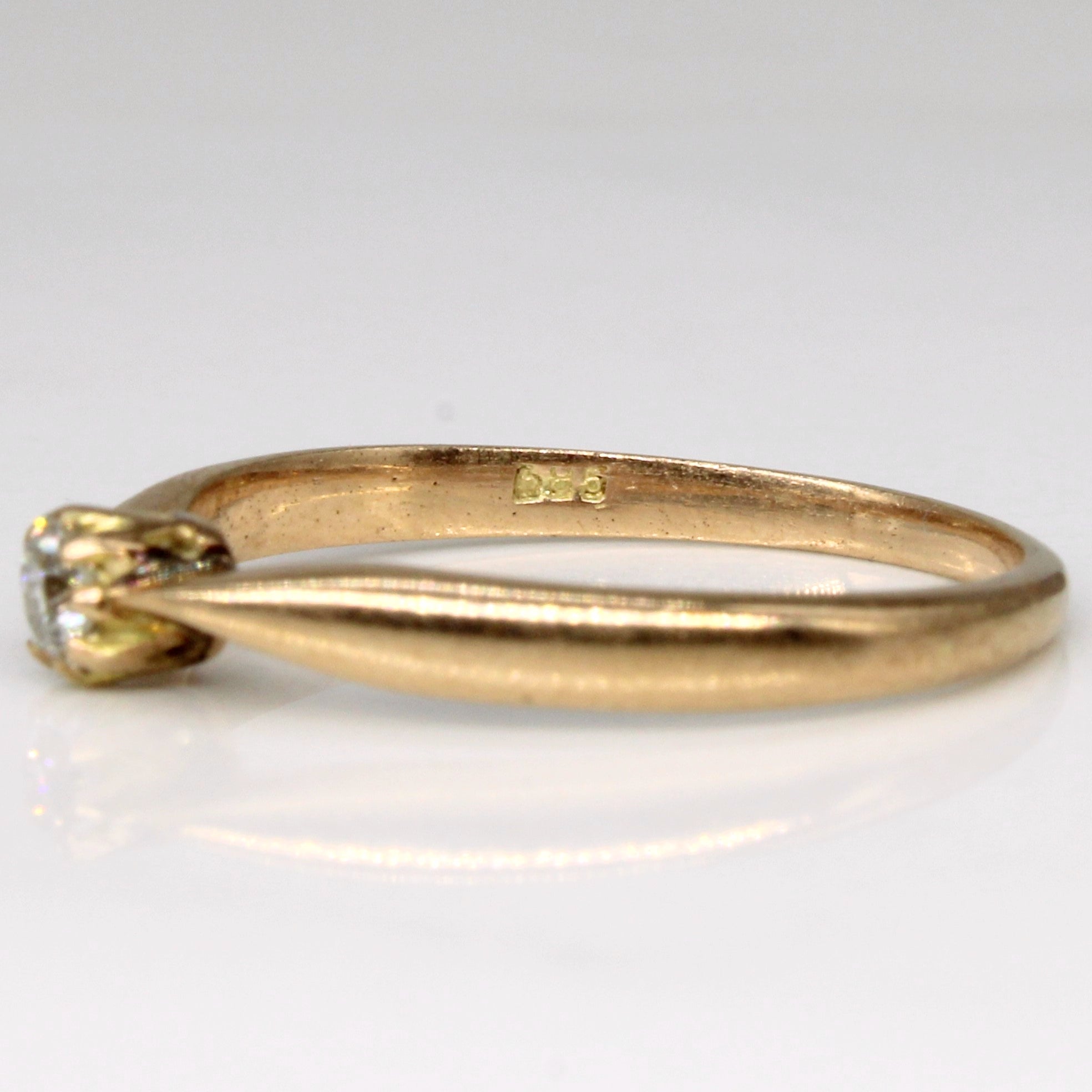Old European Cut Diamond Ring | 0.11ct | SZ 6 |