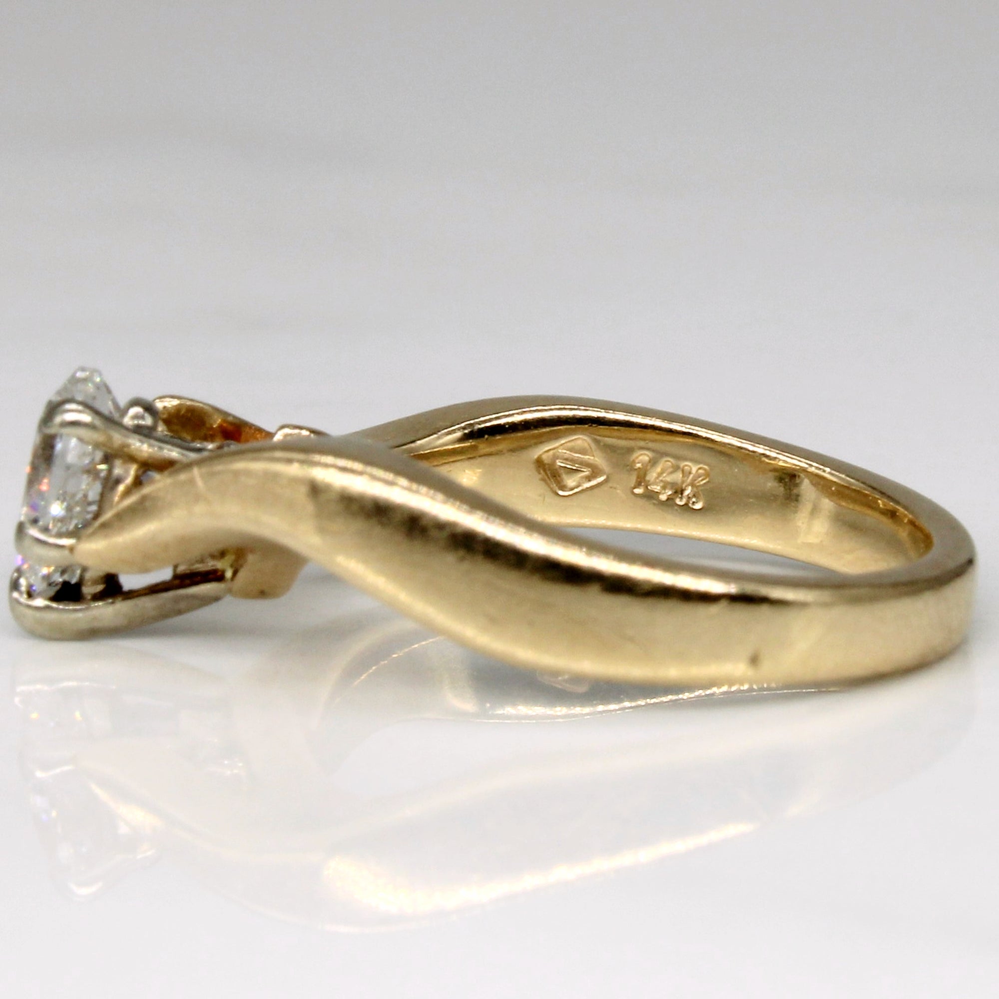 Pear Cut Diamond Engagement Ring | 0.52ct | SZ 3.25 |