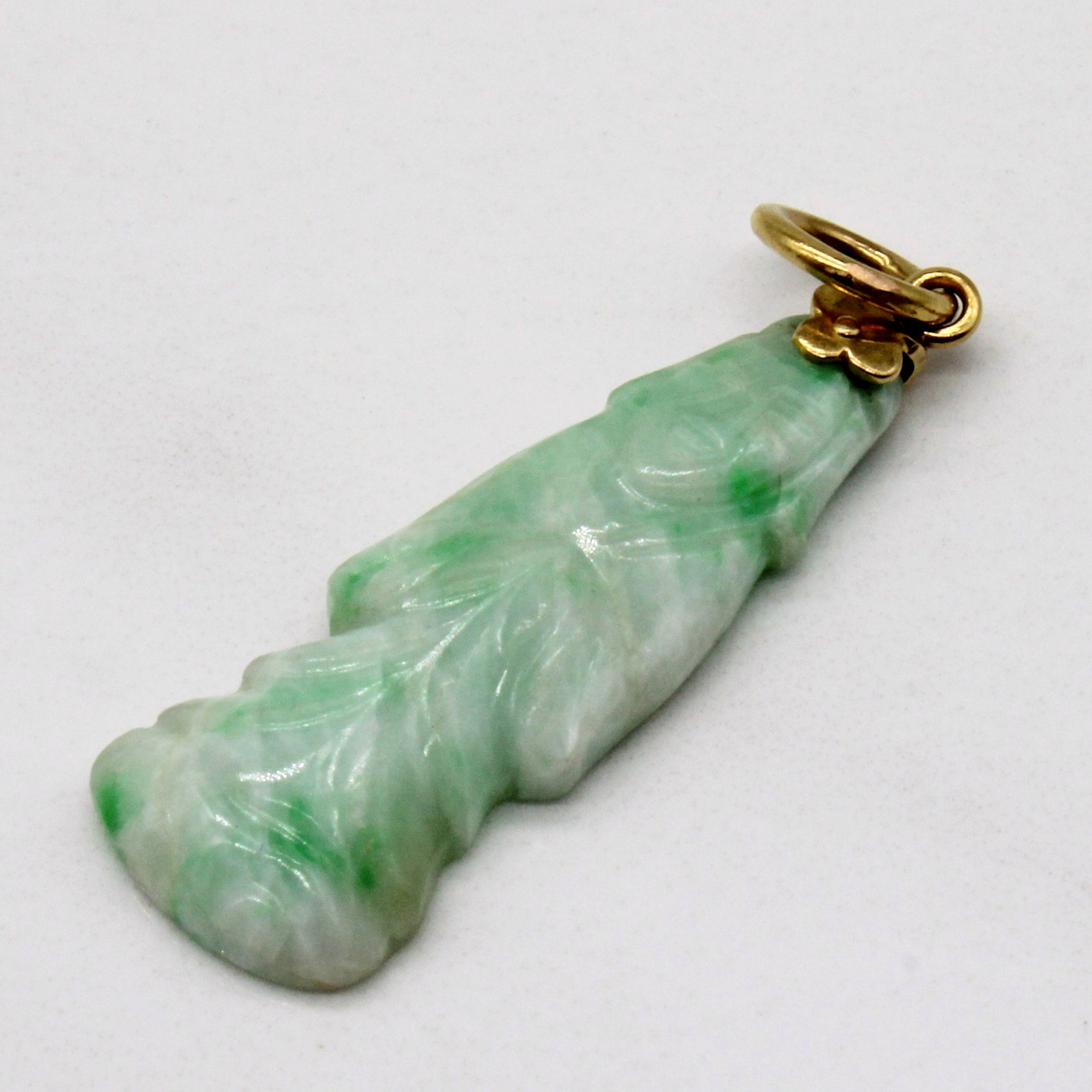 21k Yellow Gold & Jadeite Pendant | 10.00ct |