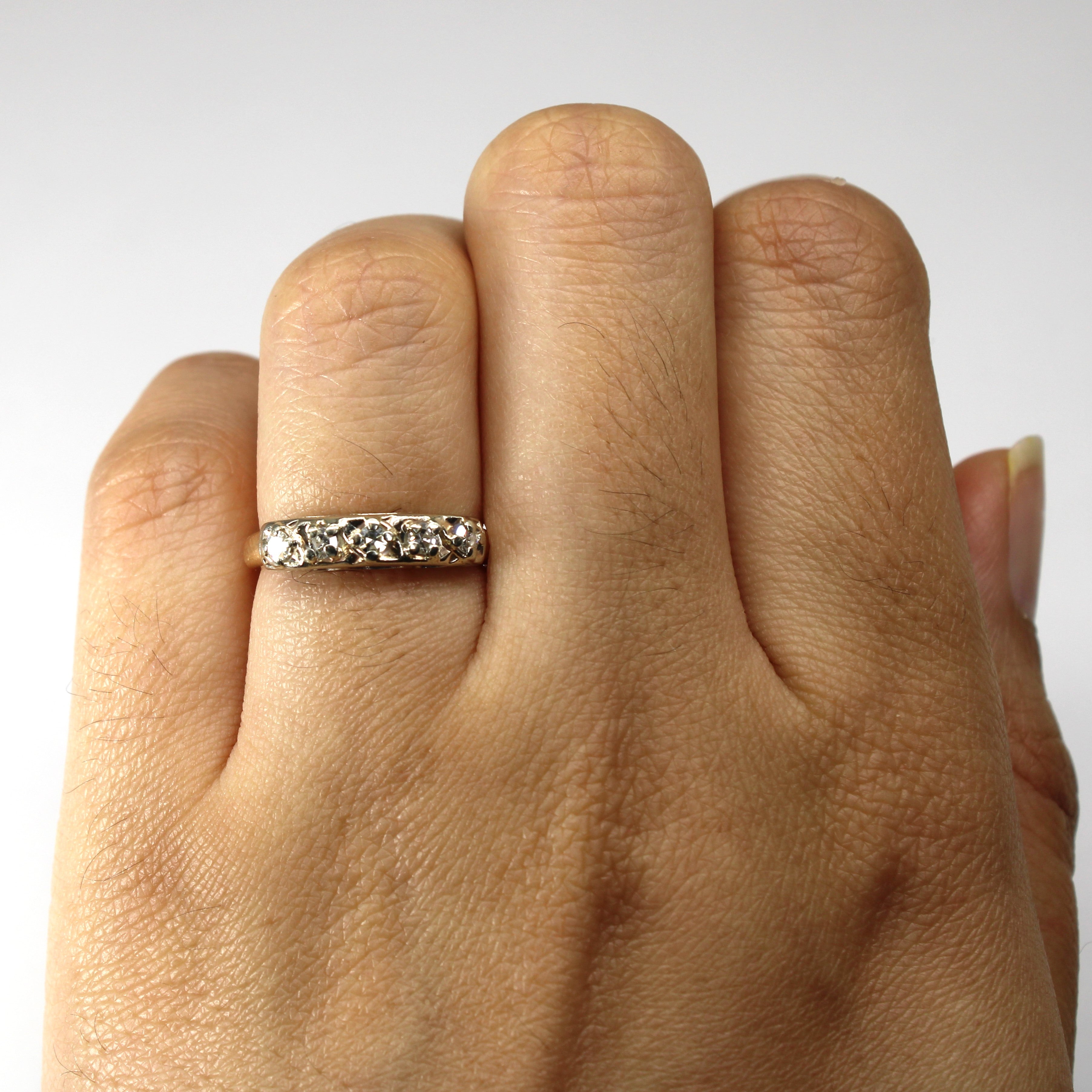 Five Stone Diamond Ring | 0.15ctw | SZ 5.25 |