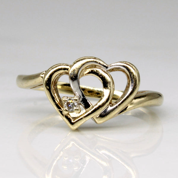 Diamond Heart Ring | 0.02ct | SZ 4.5 |