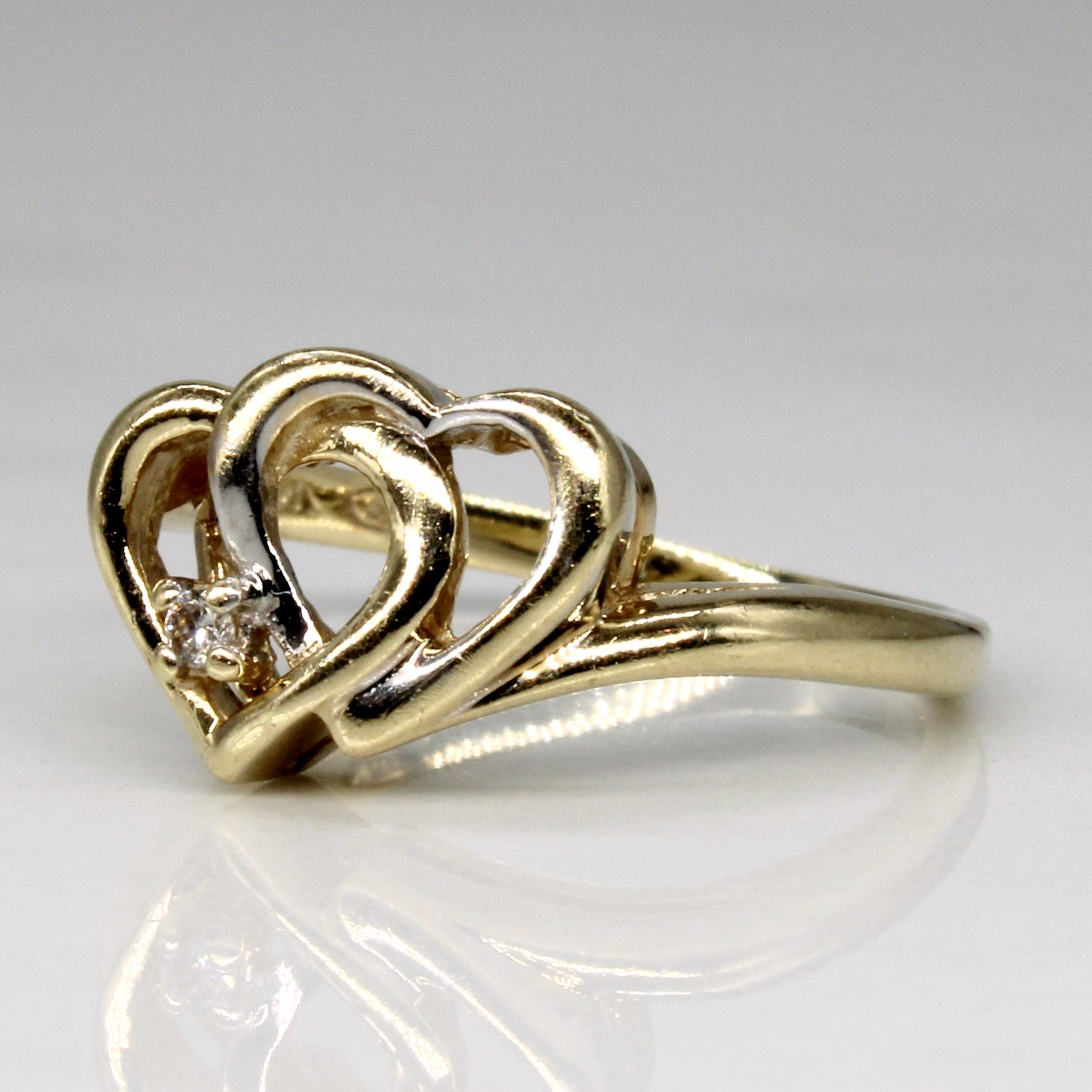 Diamond Heart Ring | 0.02ct | SZ 4.5 |