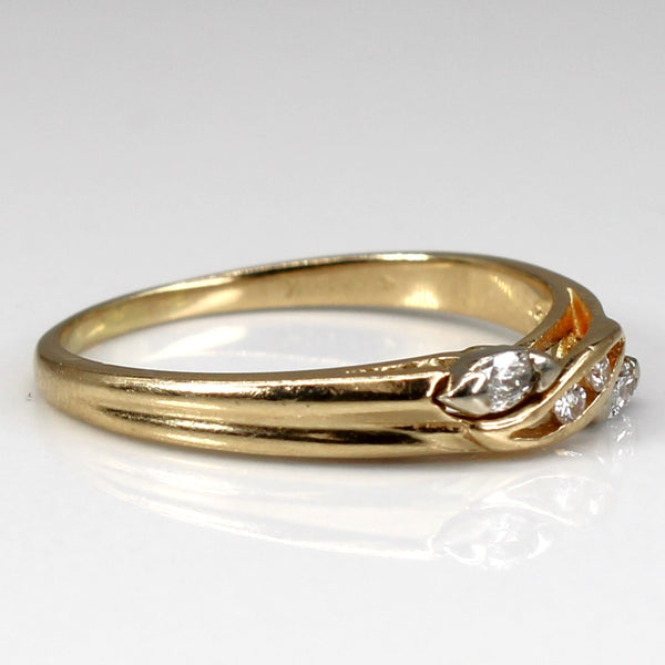 Bypass Multi Diamond Ring | 0.25ctw | SZ 7 |