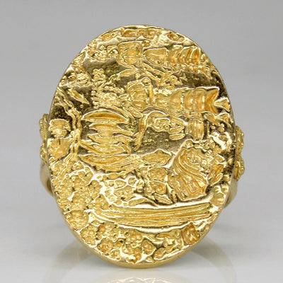 18k Yellow Gold Ring | SZ 6.25 |