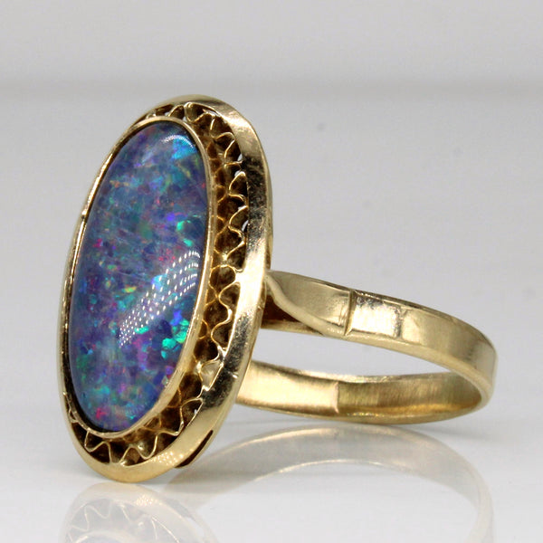 Triplet Opal Cocktail Ring | 3.70ct | SZ 9.25 |