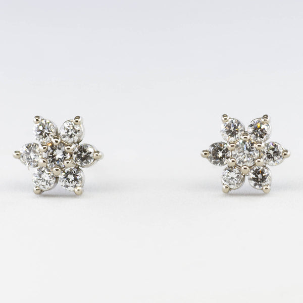 '100 Ways' Cluster Diamond Stud Earrings | White Gold | Est. 0.42 ctw |