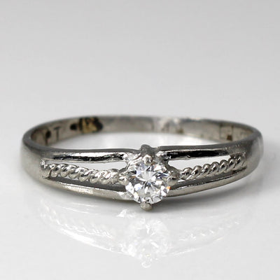 Solitaire Diamond Ring | 0.12ct | SZ 5.75 |