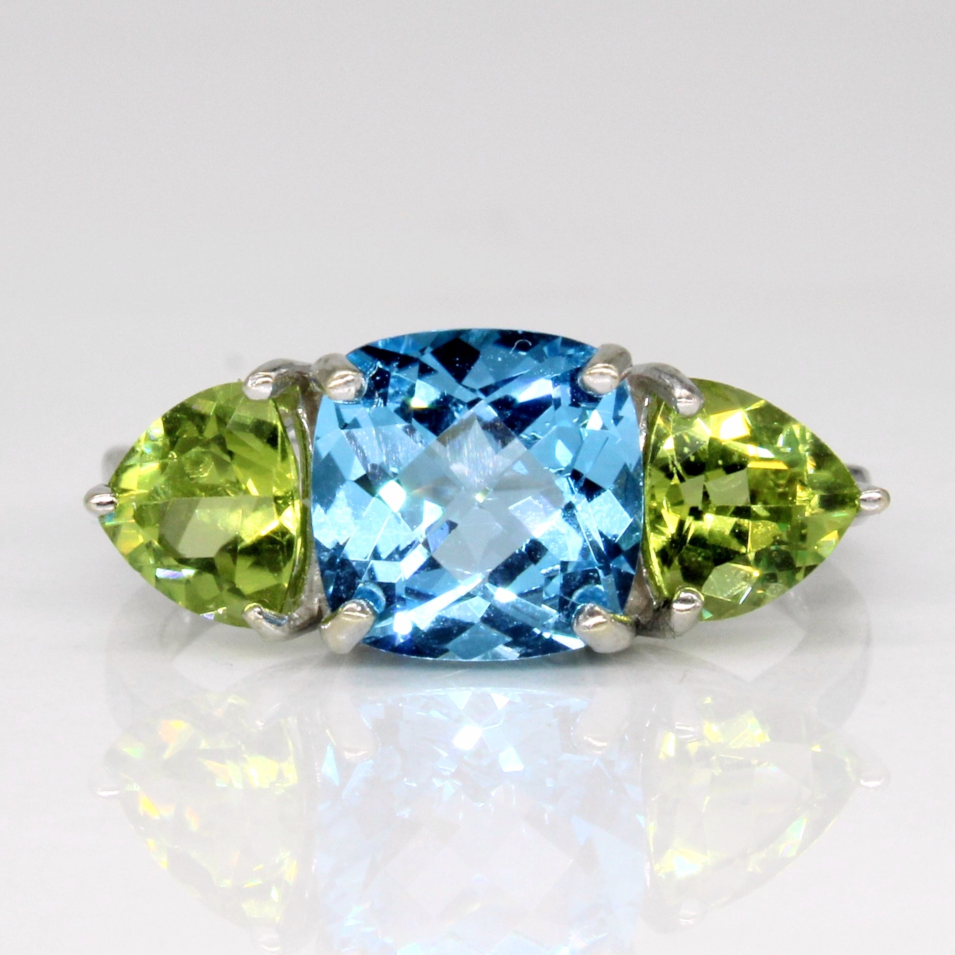 Topaz & Peridot Cocktail Ring | 2.75ct, 1.50ctw | SZ 6.5 |