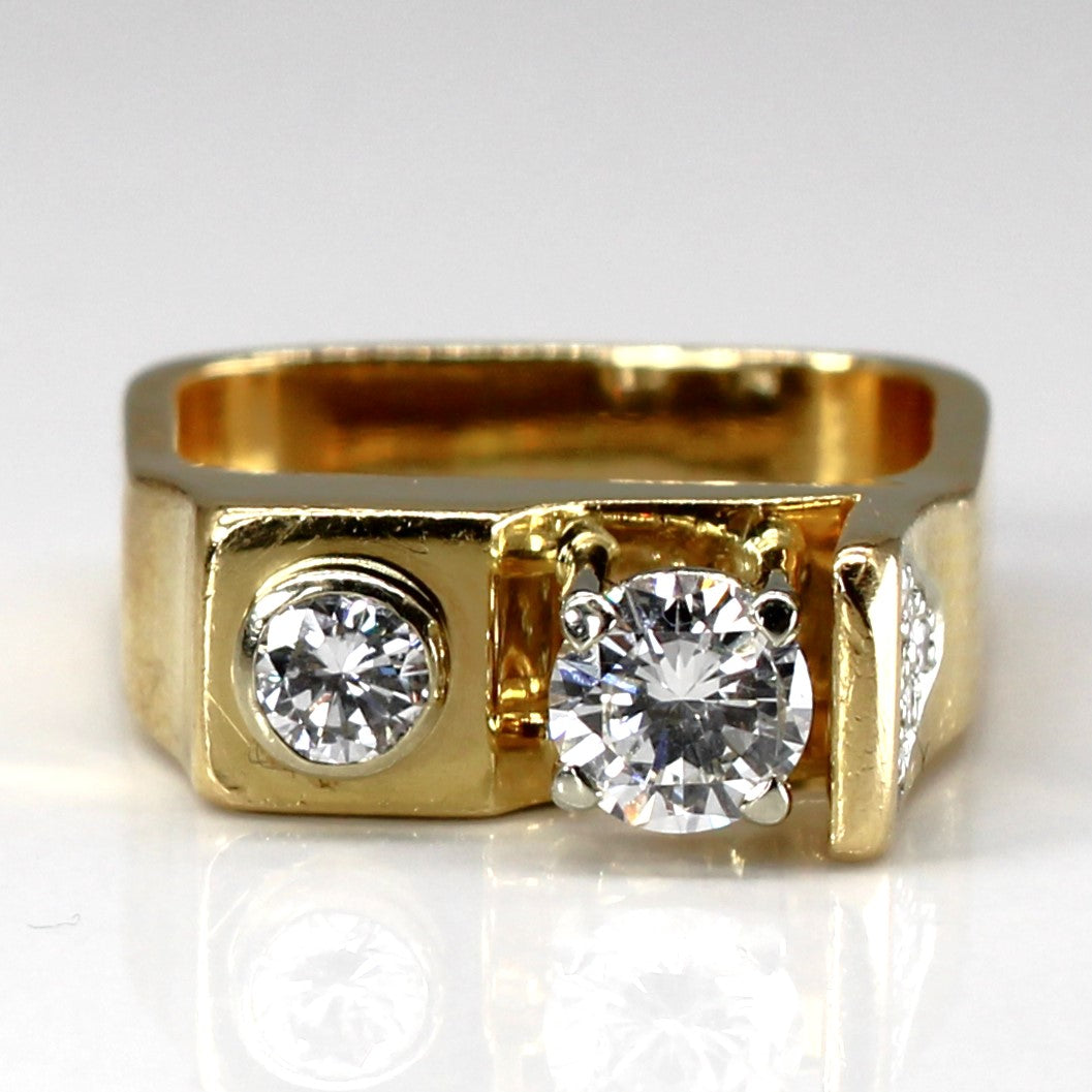 High Set Diamond Ring | 0.97ctw SI2/I1 G | SZ 6.75 |