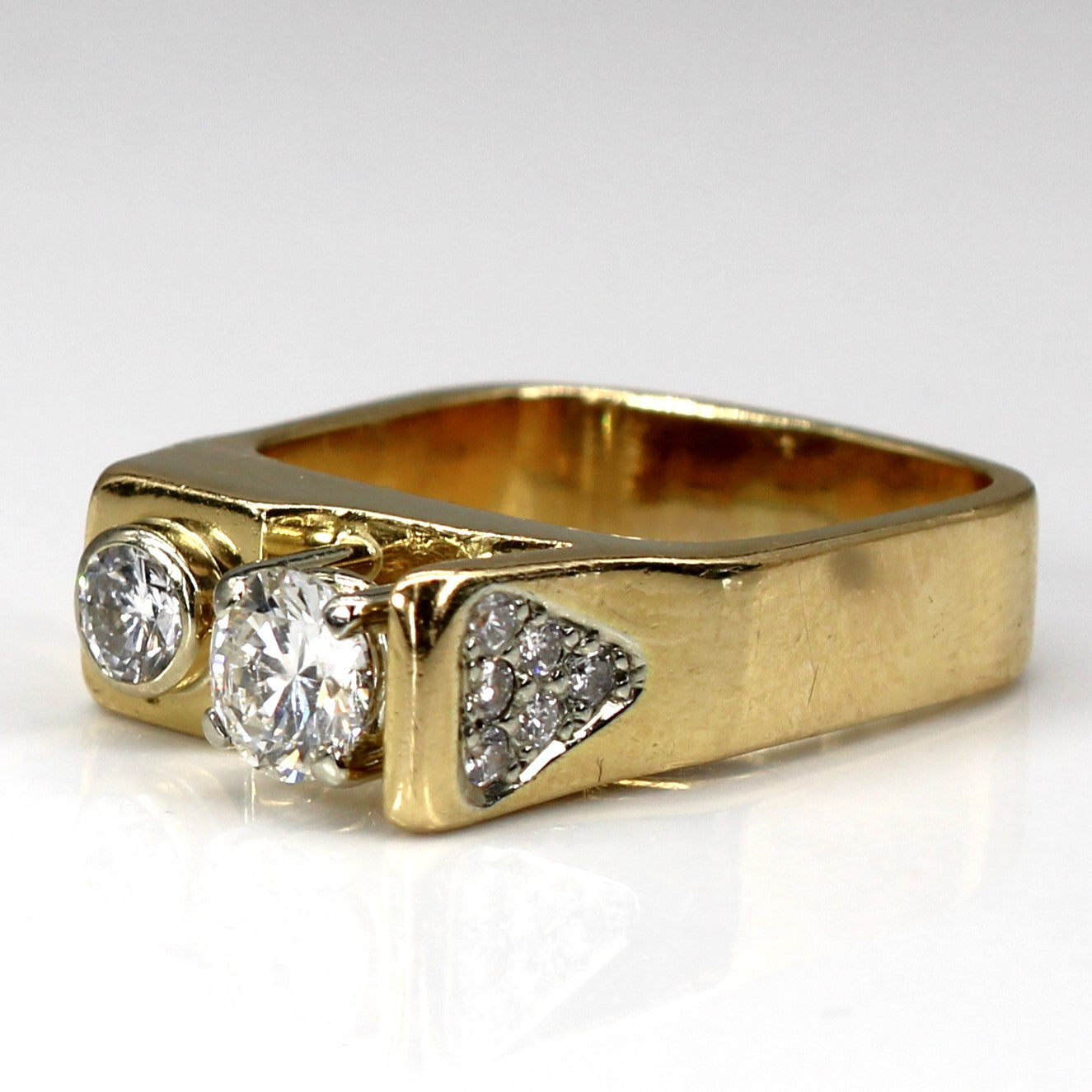 High Set Diamond Ring | 0.97ctw SI2/I1 G | SZ 6.75 |
