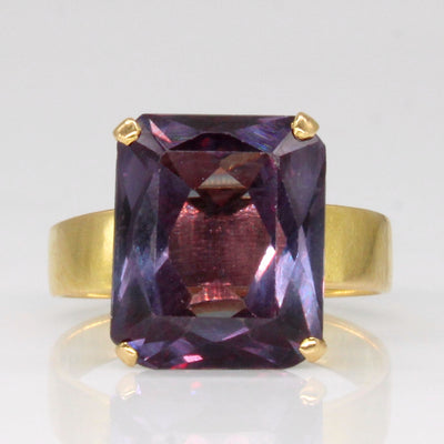 Synthetic Colour Change Sapphire Cocktail Ring | 6.85ct | SZ 4.75 |