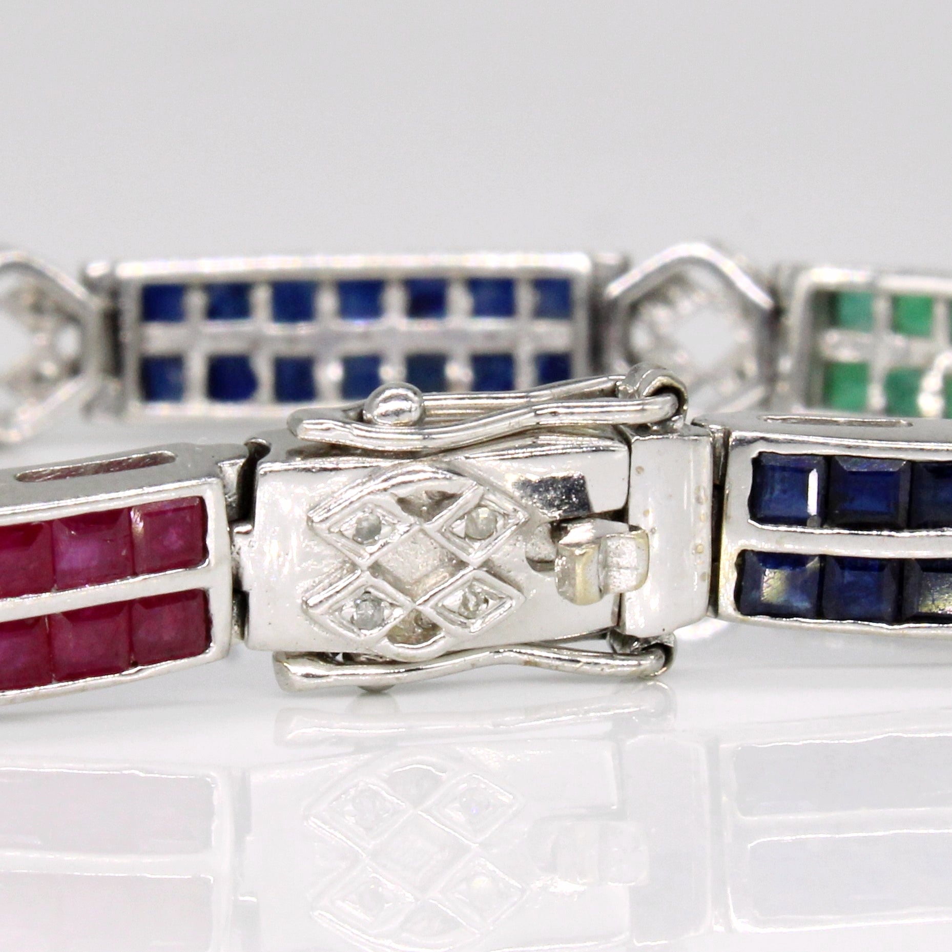 Channel Set Multi Gem Bracelet | 6.08ctw | 7.25" |