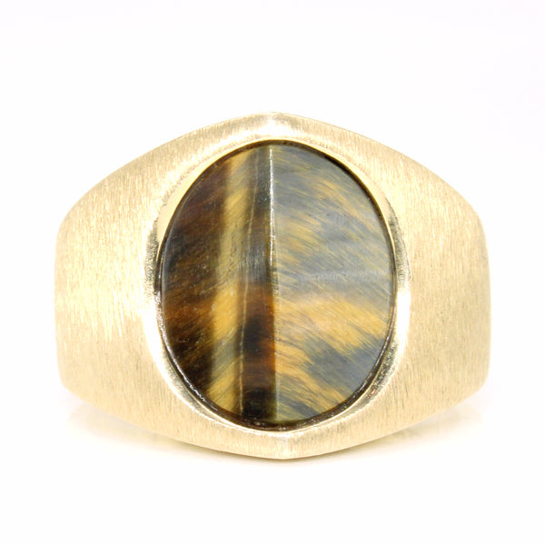 Tiger's Eye Cocktail Ring | 6.00ct | SZ 10 |