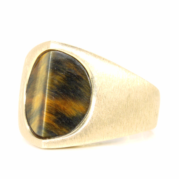 Tiger's Eye Cocktail Ring | 6.00ct | SZ 10 |