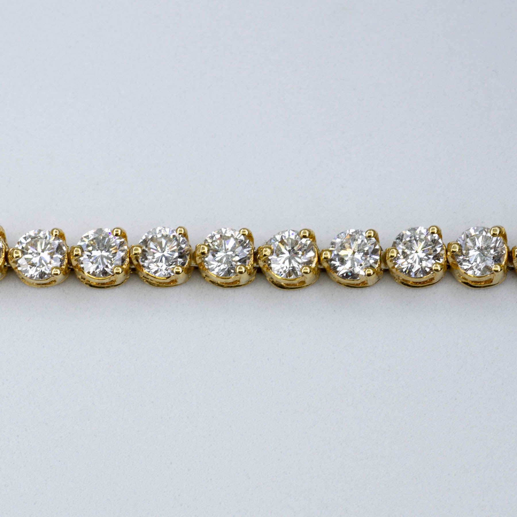 18k Diamond Tennis Bracelet | 9.10ctw | 7
