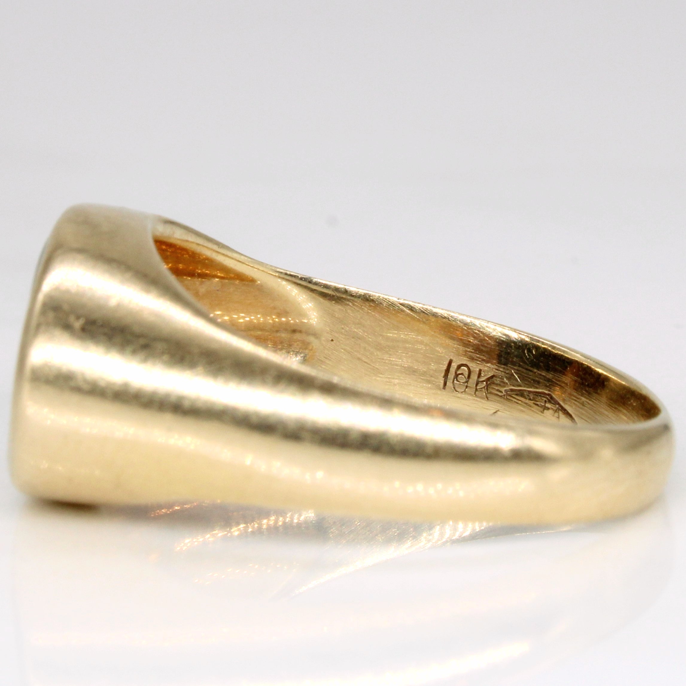 Bague chevalière en pierre de sang | 1,80 ct | Taille 9,25 | 