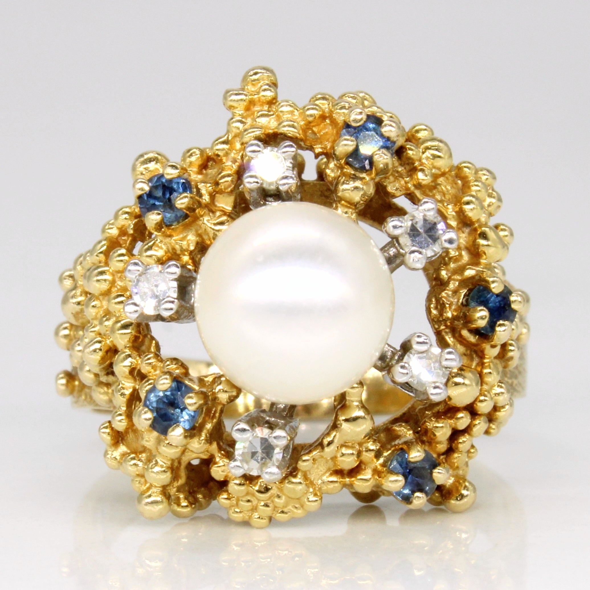 Multi Gem Cocktail Ring | 0.32tw | SZ 7 |