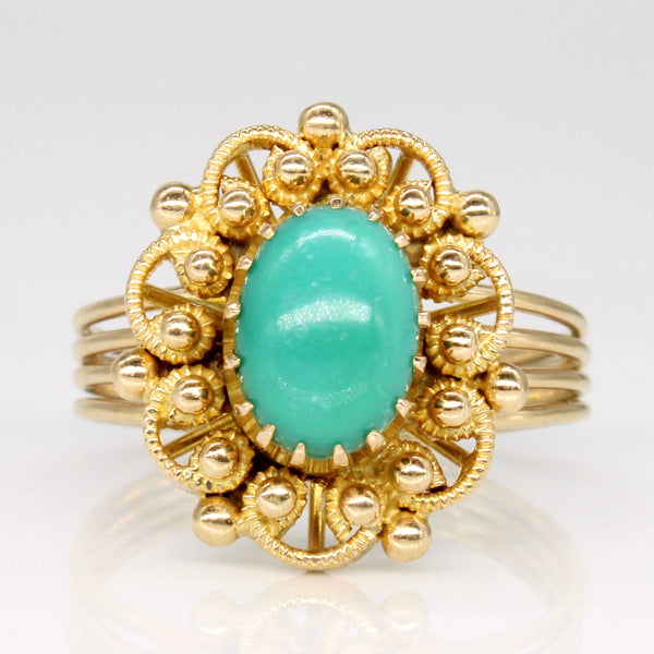 Chrysoprase Cocktail Ring | 1.15ct | SZ 8 |