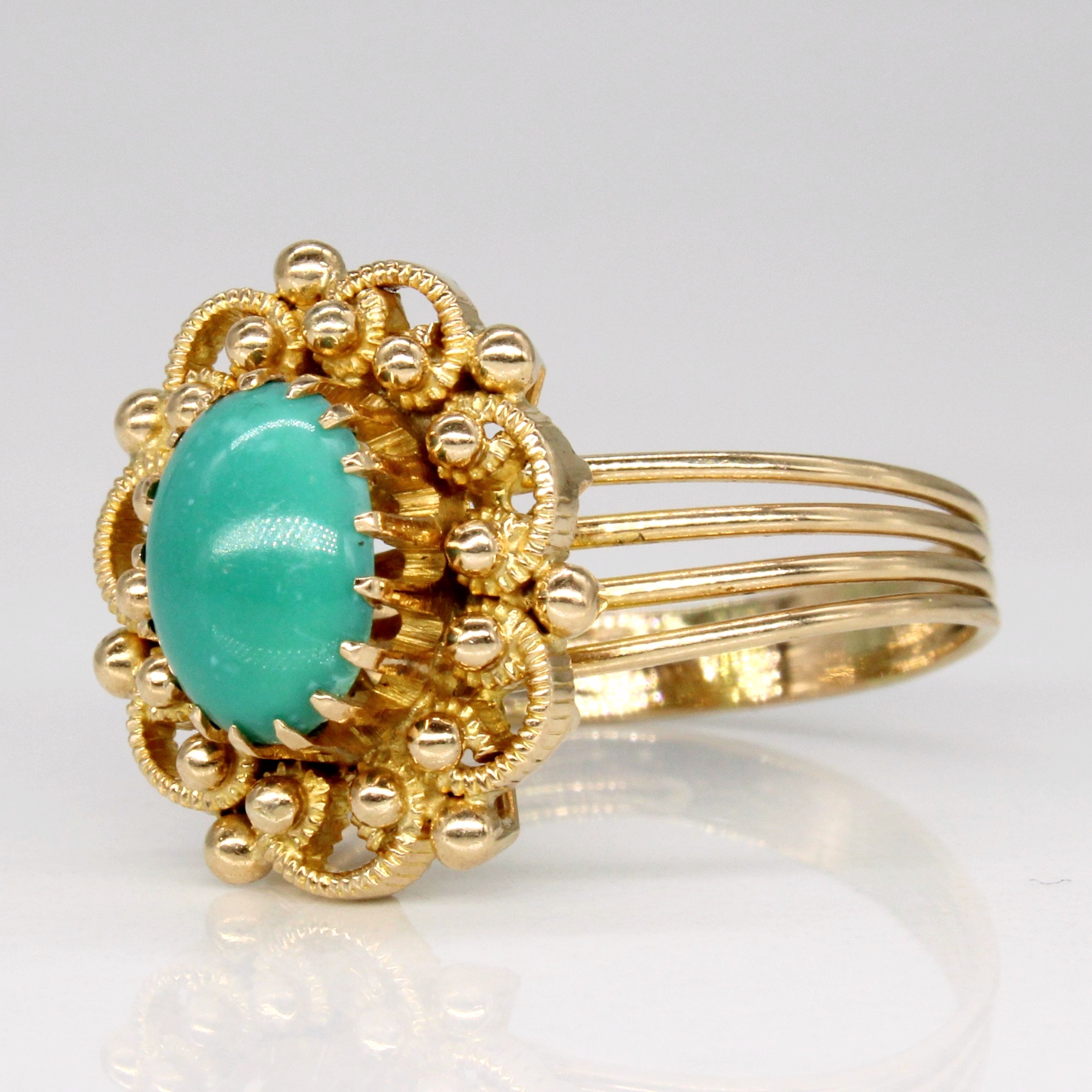 Chrysoprase Cocktail Ring | 1.15ct | SZ 8 |