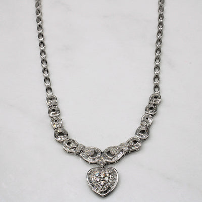 Diamond Heart Pendant Necklace | 2.75ctw | 17