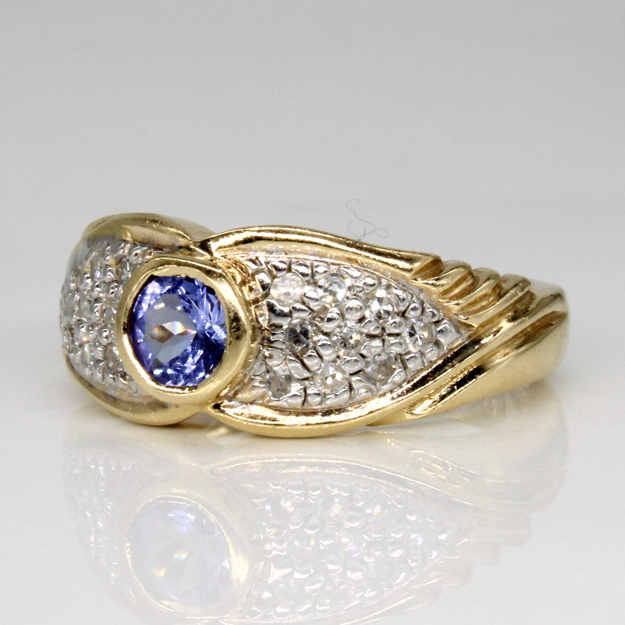 Tanzanite & Diamond Cocktail Ring | 0.35ct, 0.18ctw | SZ 7.5 |