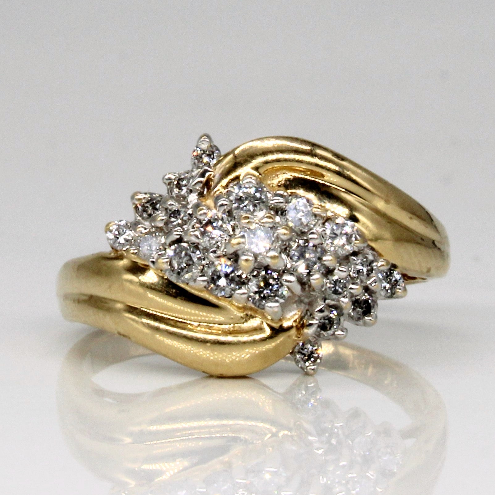 Diamond Waterfall Ring | 0.30ctw | SZ 7.25 |