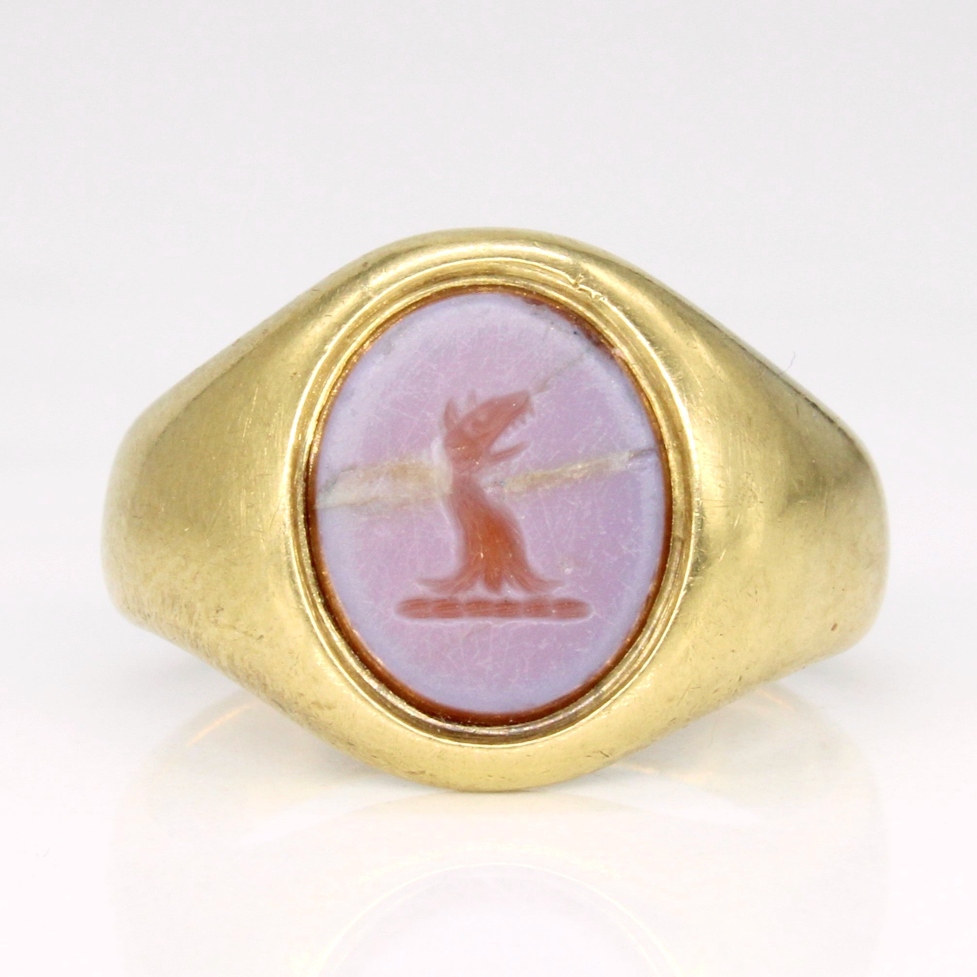 Agate Intaglio Ring | 1.40ct | SZ 5.25 |