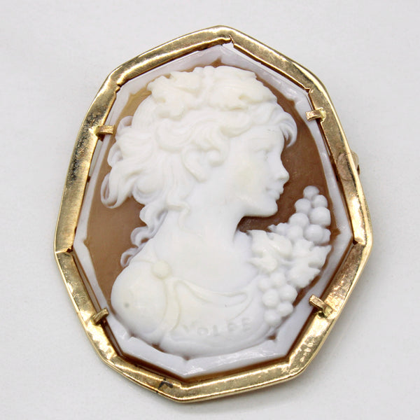 Carved Shell Cameo Brooch & Pendant | 20.00ct |