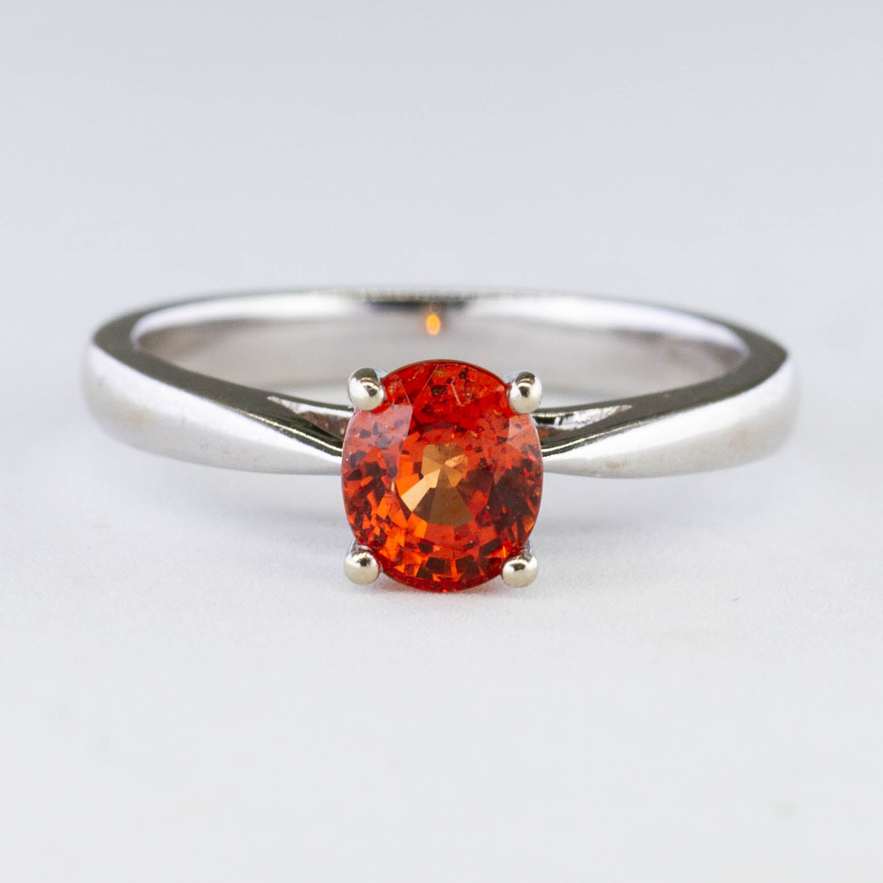 Orange Sapphire Ring | 0.85ct | SZ 5 |
