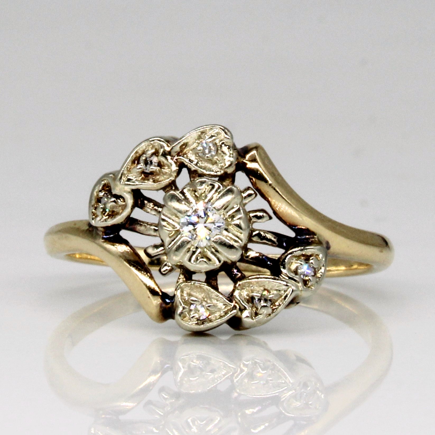 Bypass Diamond Ring | 0.08ctw | SZ 8 |