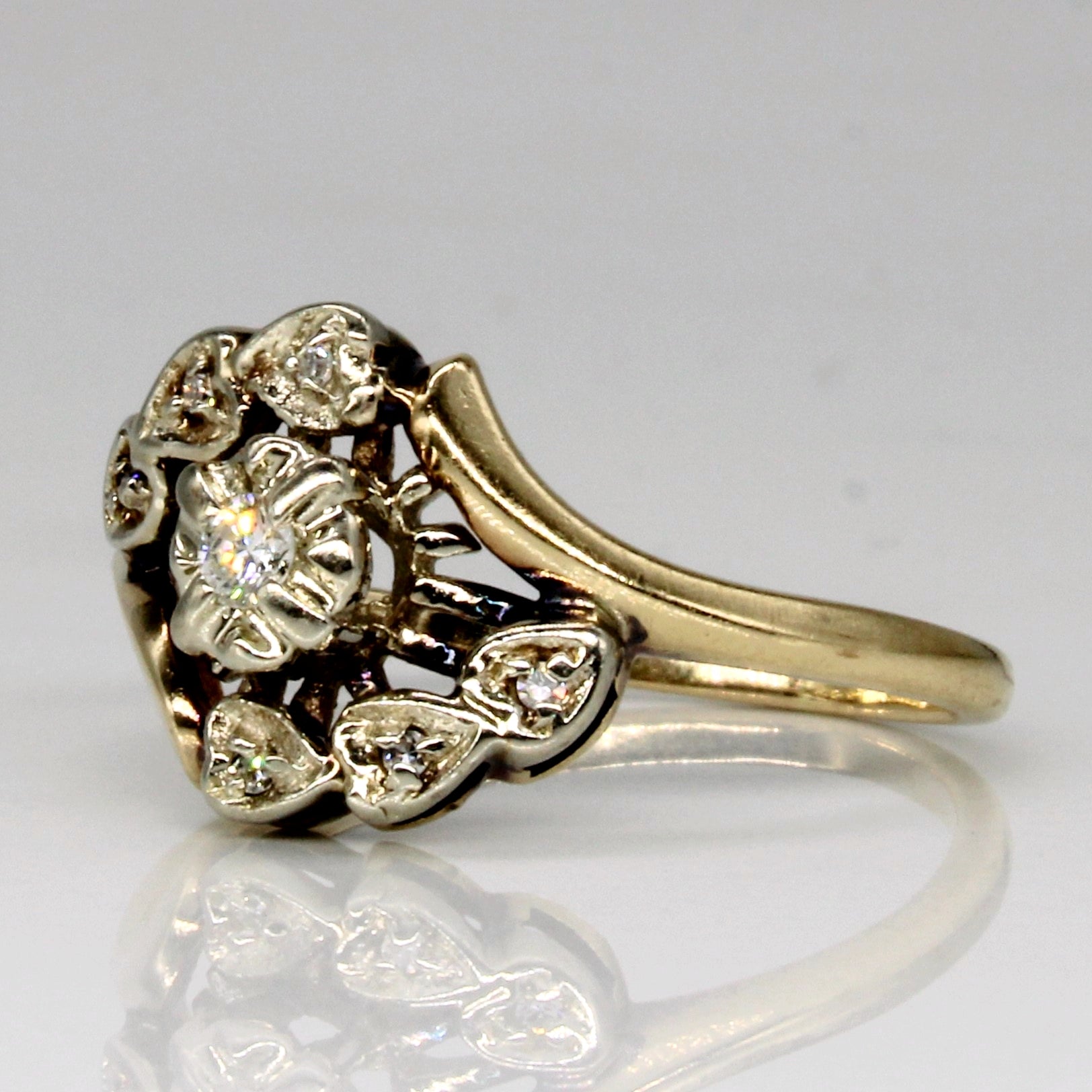 Bypass Diamond Ring | 0.08ctw | SZ 8 |