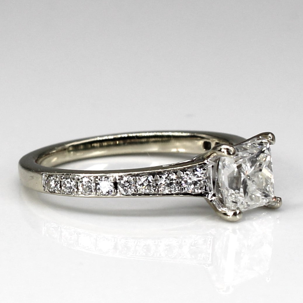 Bague Princesse Diamant avec Accents | 0,92 ct I1/I2 H/I | Taille 4,5 | 