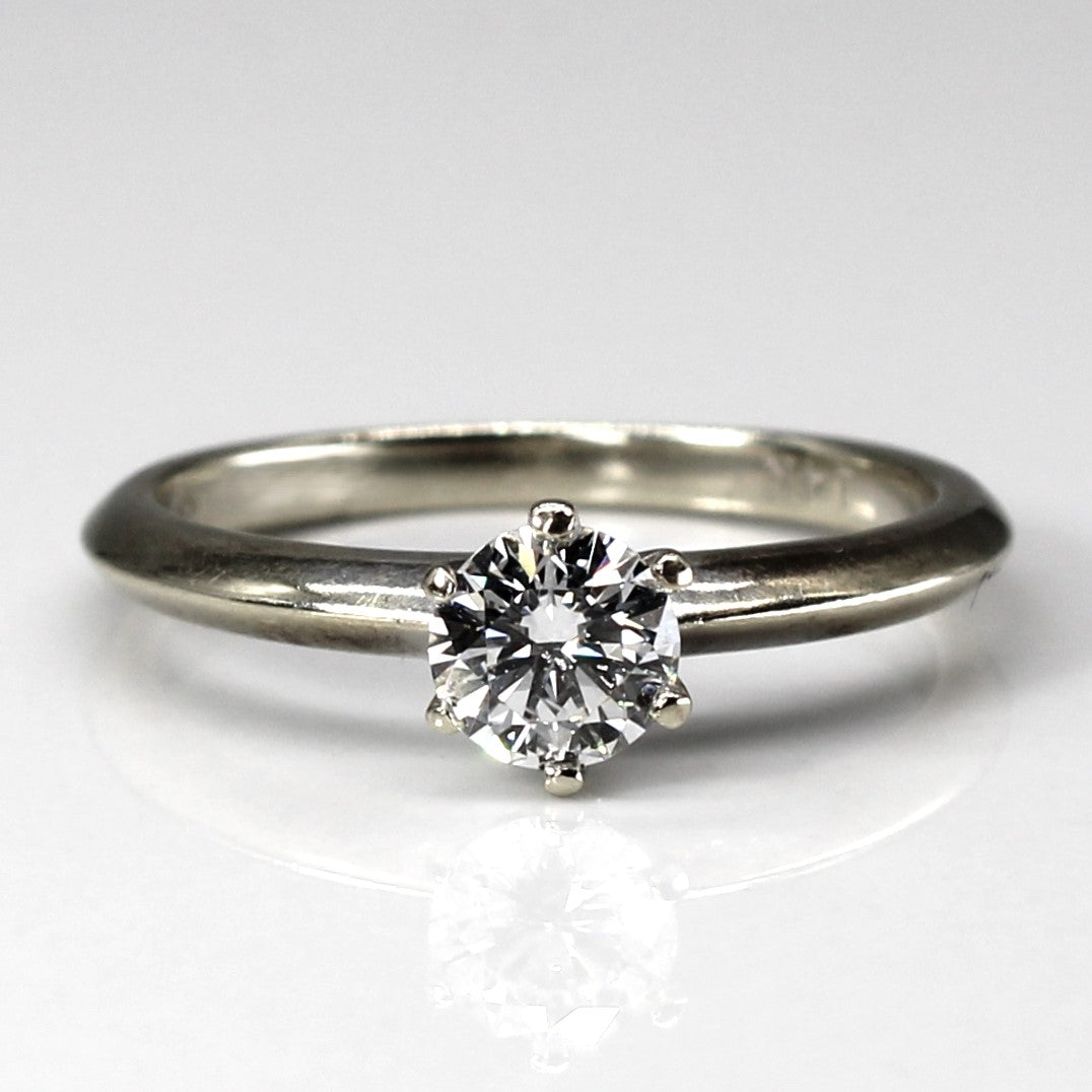 Six Prong Solitaire Diamond Ring | 0.52ct SI2 H/I | SZ 6.5 |