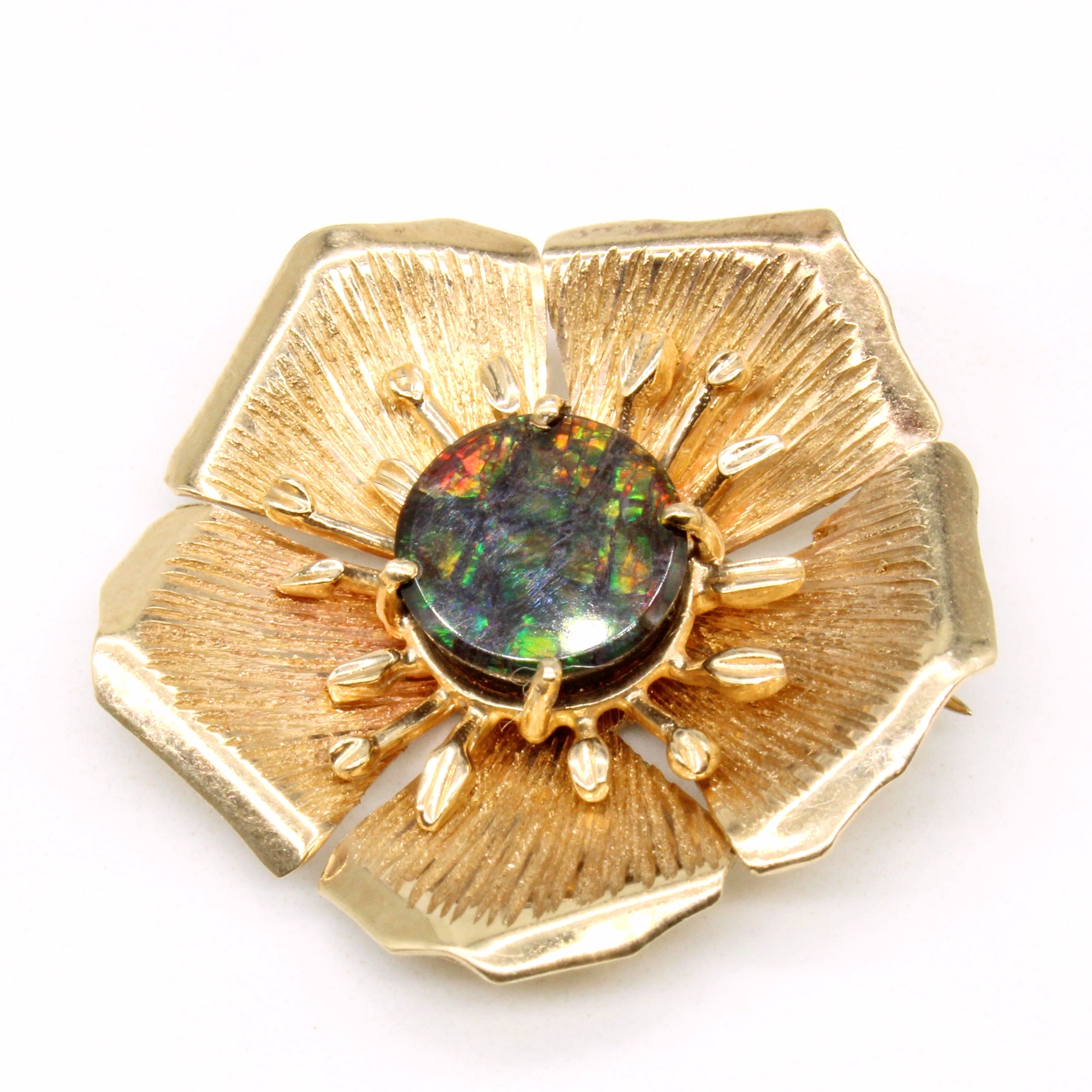 Ammolite Flower Brooch & Pendant | 1.00ct |