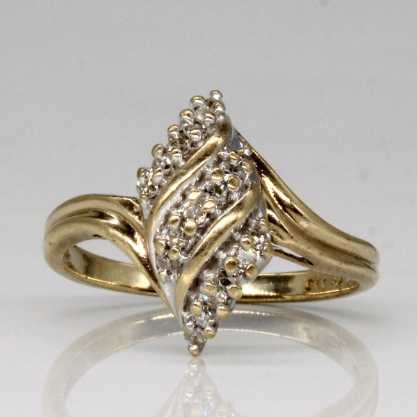 Diamond Waterfall Ring | 0.13ctw | SZ 5.75 |