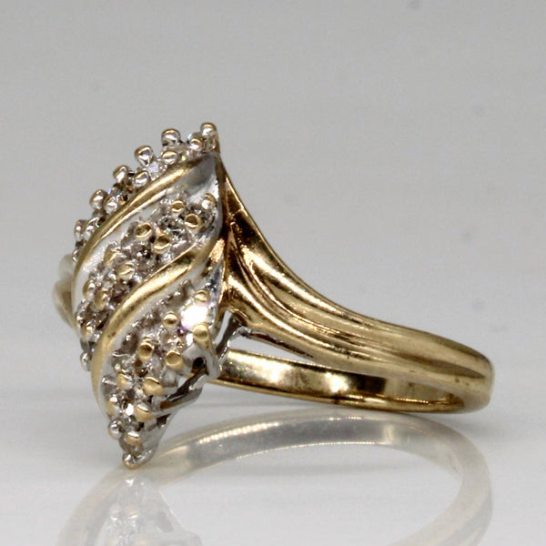 Diamond Waterfall Ring | 0.13ctw | SZ 5.75 |