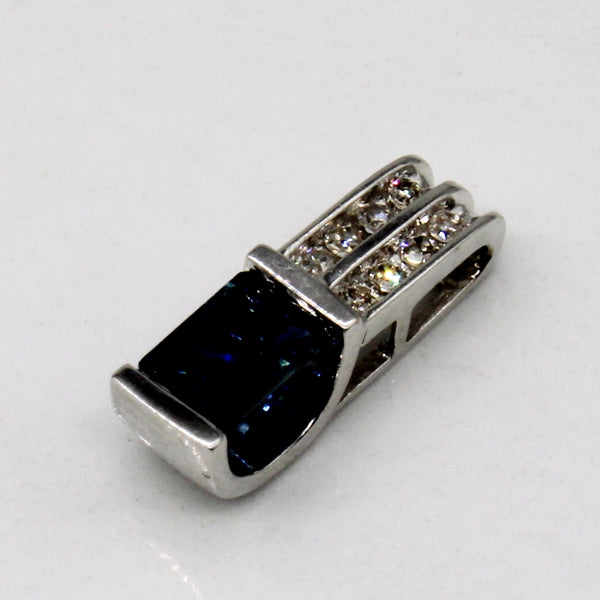 Sapphire & Diamond Pendant | 0.65ct, 0.05ctw |