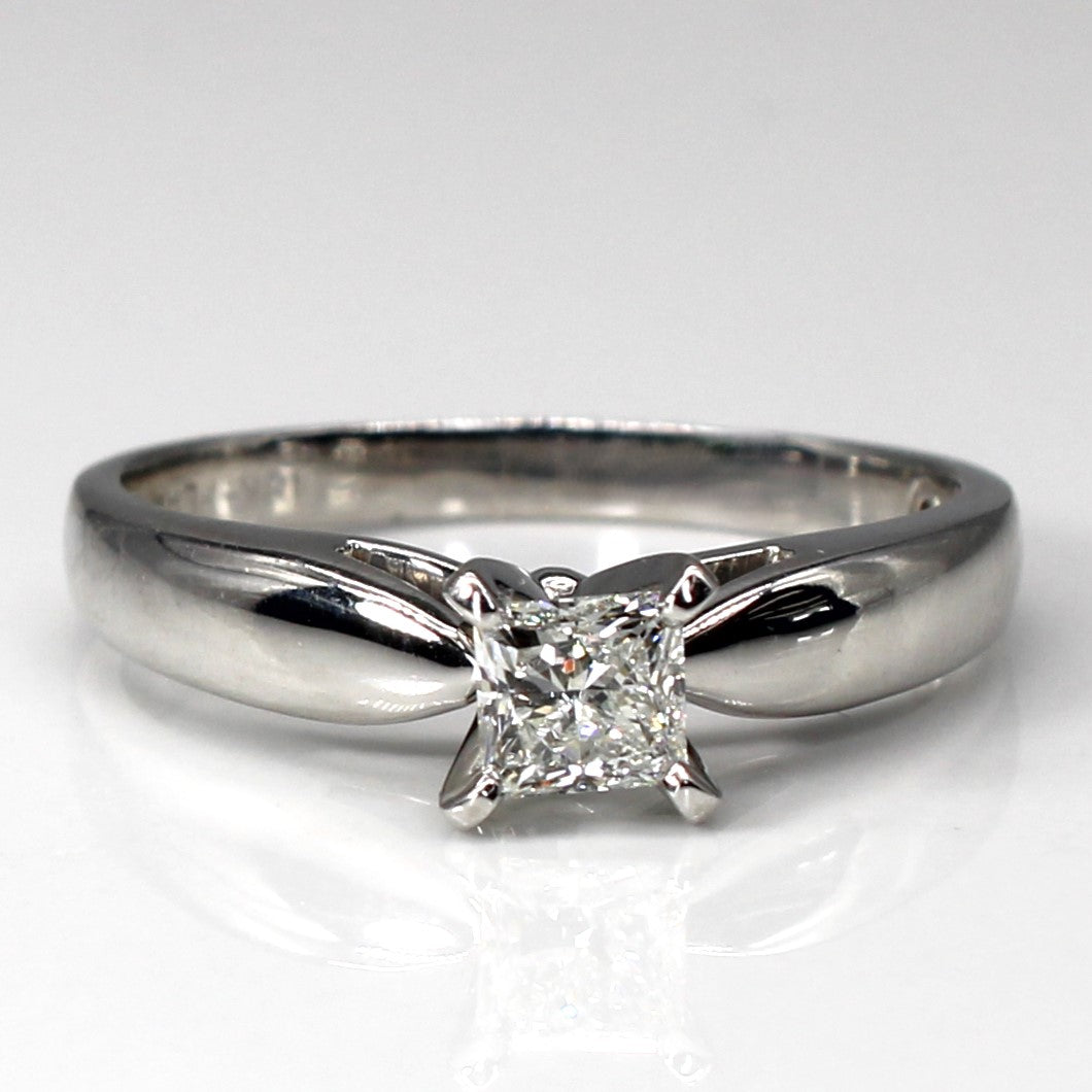 Canadian Solitaire Princess Diamond Ring | 0.51ct SI1 H | SZ 8.5 |