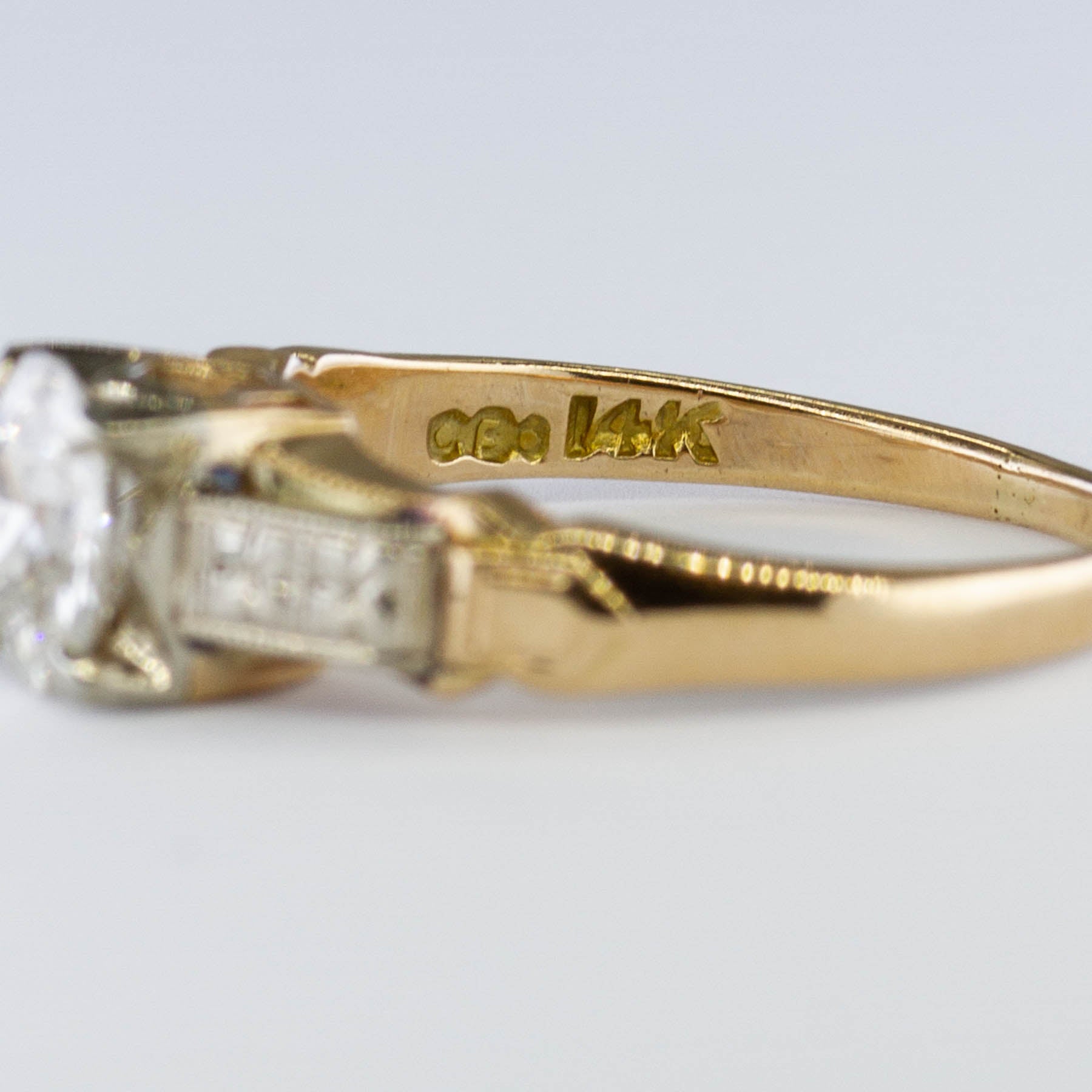 Early 1900s Old European Cut Diamond Engagement Ring | 0.81ct | SZ 4.75 |