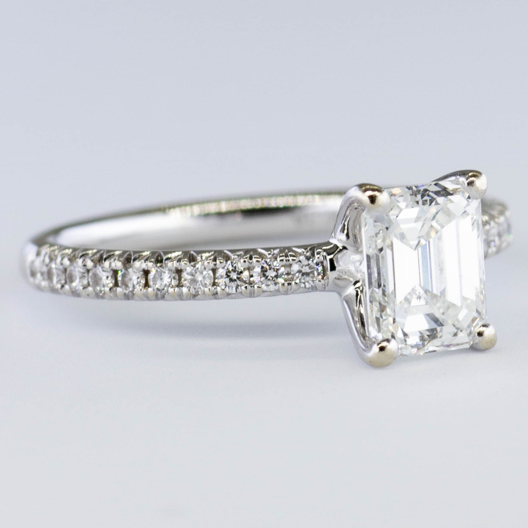 Emerald Cut GIA Certified Diamond Engagement Ring | 1.16ctw | SI1 G | SZ 5 |