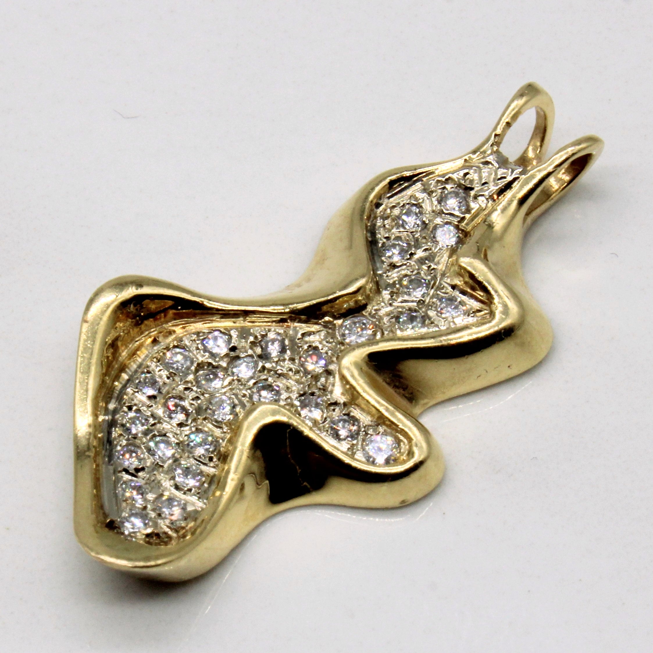 Abstract Diamond Pendant | 0.44ctw |