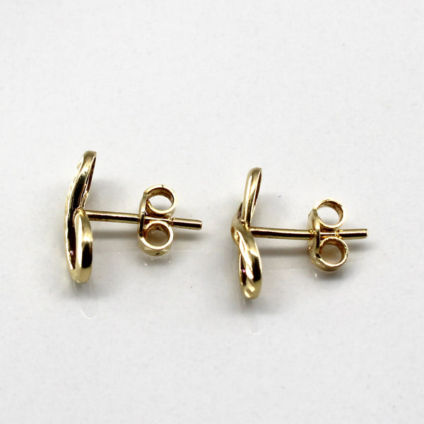 Infinity Gold Stud Earrings